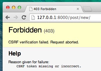 Strona CSRF Forbidden